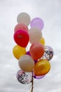 Festive helium balloons