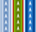 Festive Holiday Christmas Tree Borders