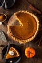 Festive Homemade Pumpkin Pie