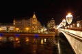 Evening view on the Raushskaya embankment, Moscow, Russia