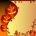 Festive illustration on theme of Halloween with field for text