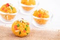 Festive Indian Mithai Jodhpuri Ladoo Also Called Boondi Or Bundi Ladoo Made Of Gram Flour Besan And Desi Ghee .Laddoo Is Served On