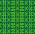 Festive Irish Tartan Diamond Seamless pattern for St Patrick`s Day