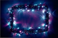 Festive lights frame