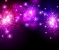 Festive lilac firework background Royalty Free Stock Photo