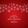 Festive Merry Christmas Poster Royalty Free Stock Photo