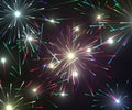 Festive New Year and Christmas firework Royalty Free Stock Photo