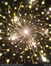 Festive New Year and Christmas firework Royalty Free Stock Photo