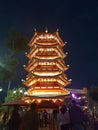 Festive night at pagoda
