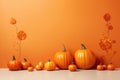 Festive Occasions Find Vibrancy In The Pumpkin Background Royalty Free Stock Photo