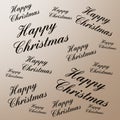 Festive pattern happ ychristma