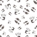 Festive pattern on a white background, Halloween watercolor tracks