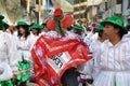 Festive Peruvian dancers