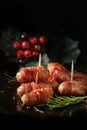 Festive Pigs In Blankets III Royalty Free Stock Photo