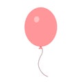 Festive pink balloon on a white background.