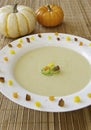 Festive Potato Leek Soup Royalty Free Stock Photo