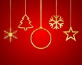 Festive Christmas background. Vector illustration Royalty Free Stock Photo