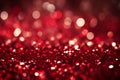 Festive red bokeh background with glittering lights and bokeh, perfect for Christmas and New Year Royalty Free Stock Photo