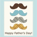 Festive retro greeting card for Father`s day