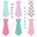Festive retro greeting card for Father`s day