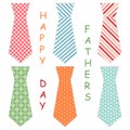 Festive retro greeting card for Father`s day