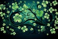Festive saint patricks day illustration with traditional irish symbols and vibrant colors Royalty Free Stock Photo
