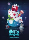 Festive set - Happy New Year. Bright image to create original video or web games, graphic design, screen savers