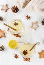 Festive Snowball Cocktail Royalty Free Stock Photo