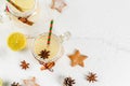 Festive Snowball Cocktail Royalty Free Stock Photo