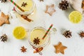 Festive Snowball Cocktail Royalty Free Stock Photo