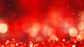 Festive Sparkle: Vintage Red Bokeh Lights, a Perfect Christmas and Valentine\'s Backdrop