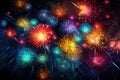 Festive Sparkler colorful newyear. Generate Ai