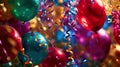 Festive Spectacle: Colorful Carnival Balloons and Streamers Extravaganza