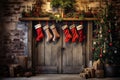 Festive Stockings: Yuletide Cheer Displayed