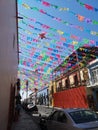 Festive street in oaxaca