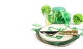 Festive table setting for St.Patrick`s day.