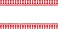 Festive template with space for text on white striped hearts background Royalty Free Stock Photo