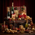 Festive Treasures: A Hamper Adorned with Precious Seasonal Joys