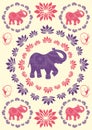 Festive typical indian elephant background