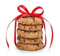Festive wrapped chocolate pastry cookies Royalty Free Stock Photo
