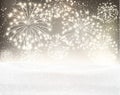 Festive xmas firework background Royalty Free Stock Photo