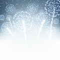 Festive xmas firework background Royalty Free Stock Photo