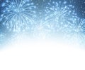 Festive xmas firework background Royalty Free Stock Photo