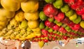 Festively fruits decorated ceiling in Samaritans house