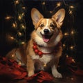 Happy New Year\'s corgi dog3 Royalty Free Stock Photo