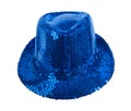 Festively shining blue hat Royalty Free Stock Photo