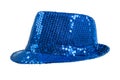 Festively shining blue hat