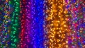 Festivity background with colored christmas lights for xmas tree Royalty Free Stock Photo