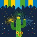 Festivity june illustration Royalty Free Stock Photo