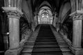 Festivity Stairs in the Vienna City Hall, Austria Royalty Free Stock Photo